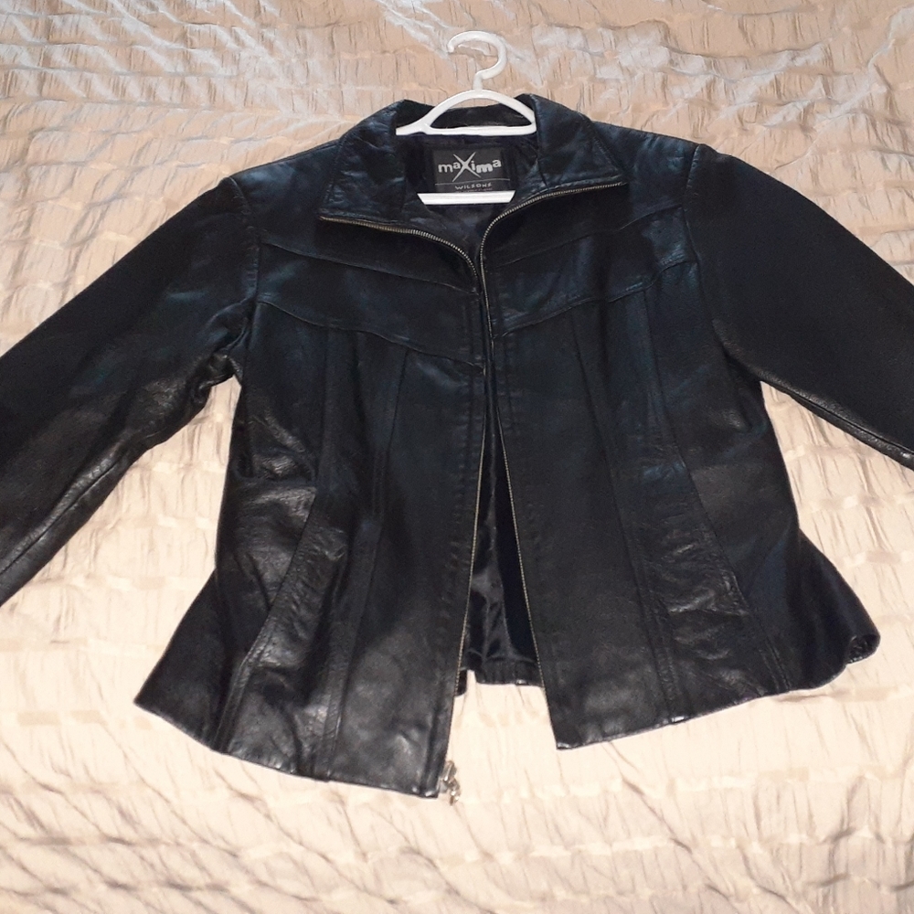 Wilson's Black Leather Jacket